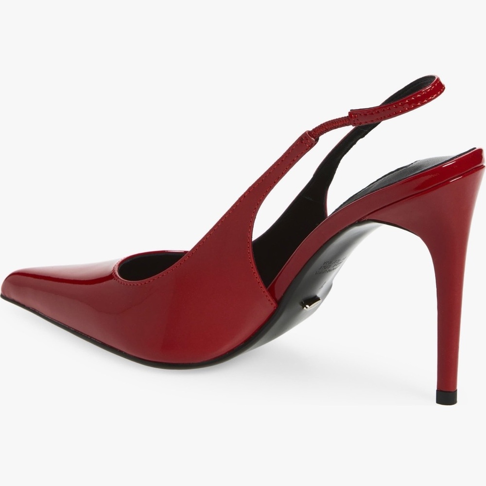Tony Bianco Red Patent Slingback Pointed Stiletto